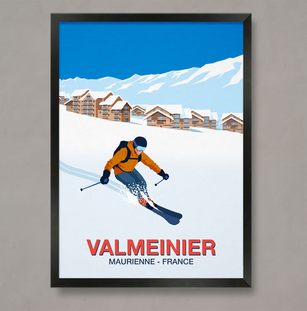 Valmeinier Ski Resort Poster