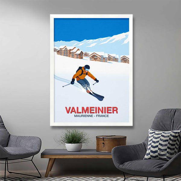 Valmeinier Ski Resort Poster