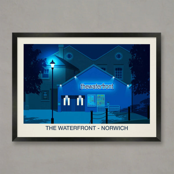 The Waterfront Venue Poster Steve Ash illustration
