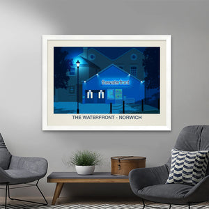 The Waterfront Venue Poster Steve Ash illustration