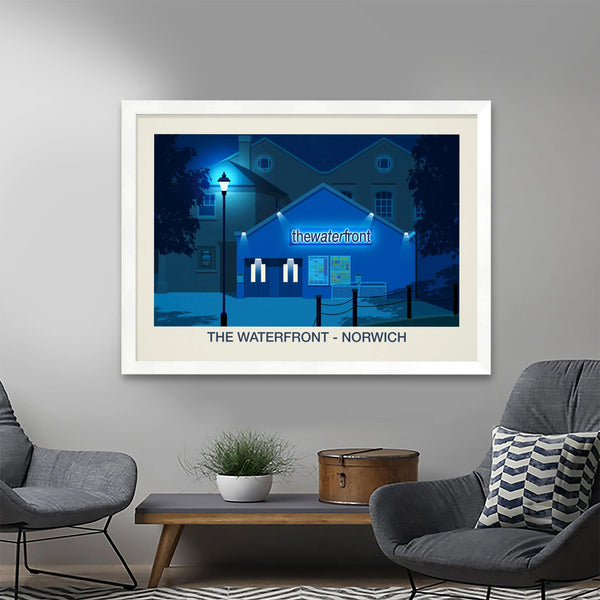 The Waterfront Venue Poster Steve Ash illustration