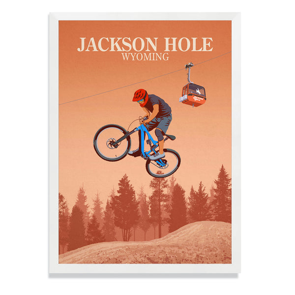 Jackson Hole Mountain Bike Poster
