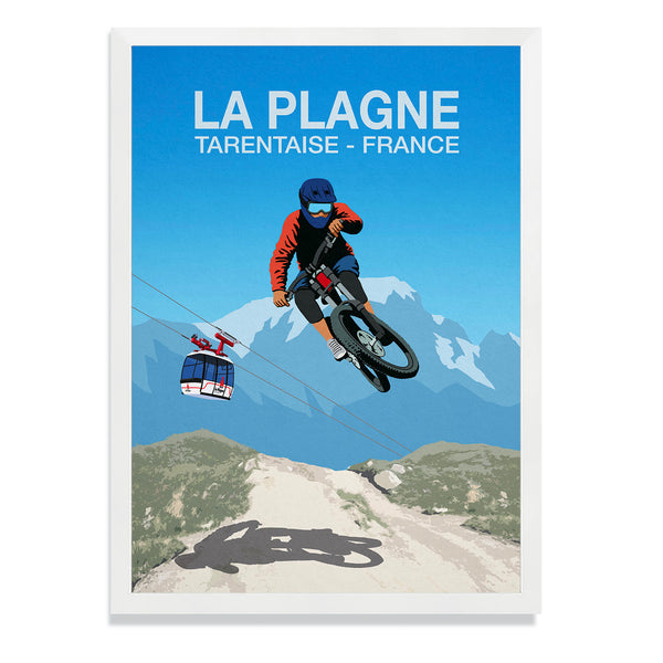 La Plagne Mountain Bike Poster
