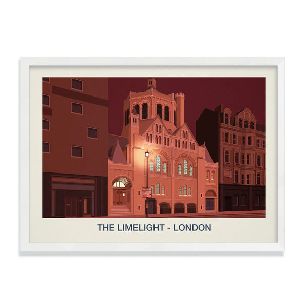 THE LIMELIGHT LONDON NIGHTCLUB POSTER Steve Ash illustration