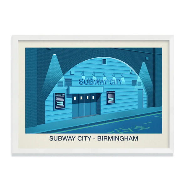 SUBWAY CITY NIGHTCLUB POSTER - Ski Poster & Art Prints - Shop Online | Steve Ash Illustration