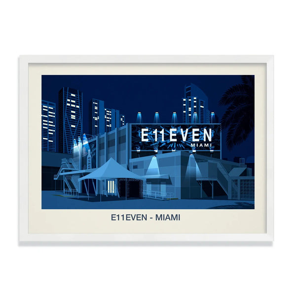 E11even Nightclub  Poster Steve Ash illustration