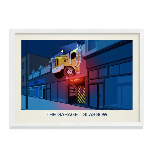 THE GARAGE VENUE POSTER Steve Ash illustration