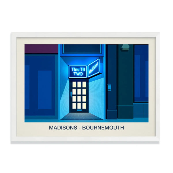 MADISONS NIGHTCLUB POSTER Steve Ash illustration