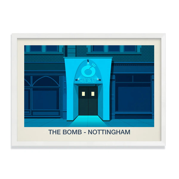The Bomb Nightclub Poster Steve Ash illustration