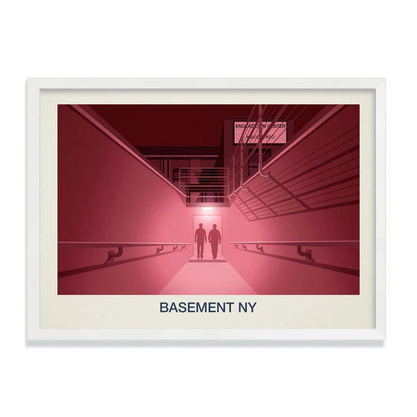 BASEMENT NY NIGHTCLUB POSTER - Ski Poster & Art Prints - Shop Online | Steve Ash Illustration