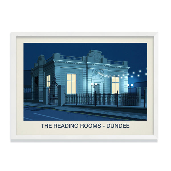 The Reading Rooms Art Print | The Reading Rooms Dundee Poster Steve Ash illustration