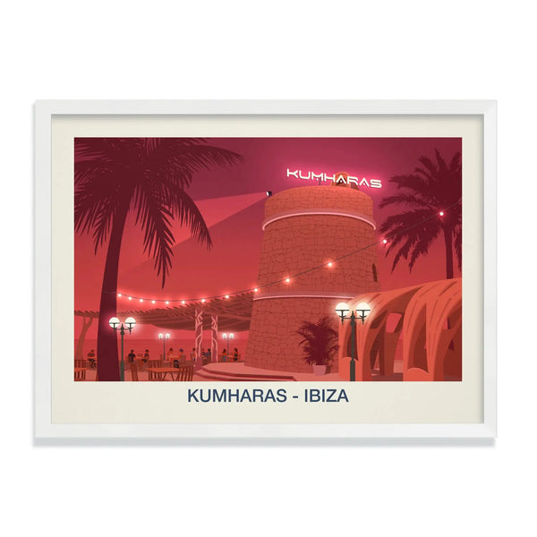 Kumharas Ibiza Poster | Sunset Lounge Wall Art