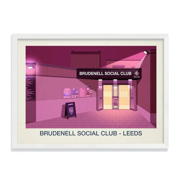 THE BRUDENELL SOCIAL CLUB VENUE POSTER Steve Ash illustration