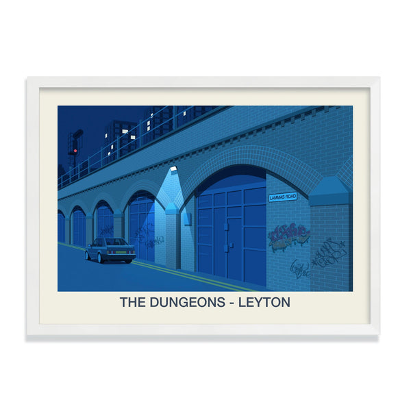The Dungeons Nightclub Poster | The Dungeons Leyton Poster Steve Ash illustration
