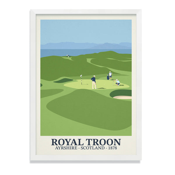 Royal Troon Golf Poster Steve Ash illustration