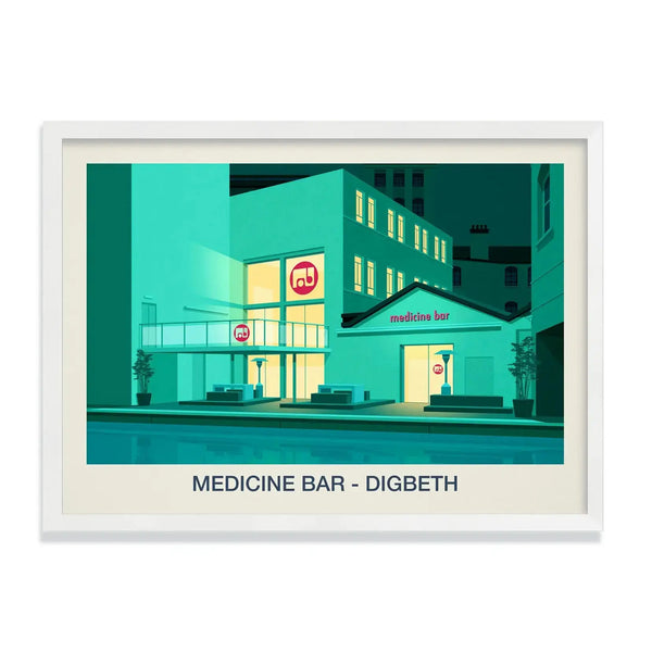 THE MEDICINE BAR VENUE POSTER Steve Ash illustration