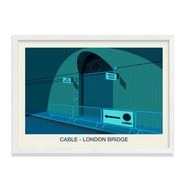 CABLE NIGHTCLUB POSTER Steve Ash illustration