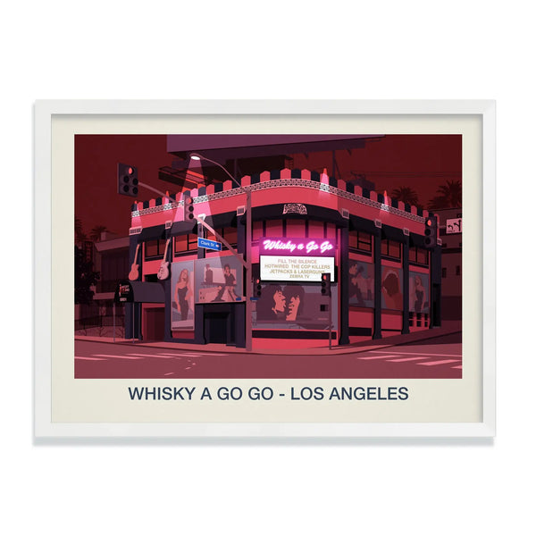 WHISKY A GO GO VENUE POSTER Steve Ash illustration