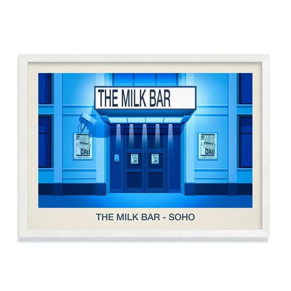 THE MILK BAR VENUE POSTER Steve Ash illustration