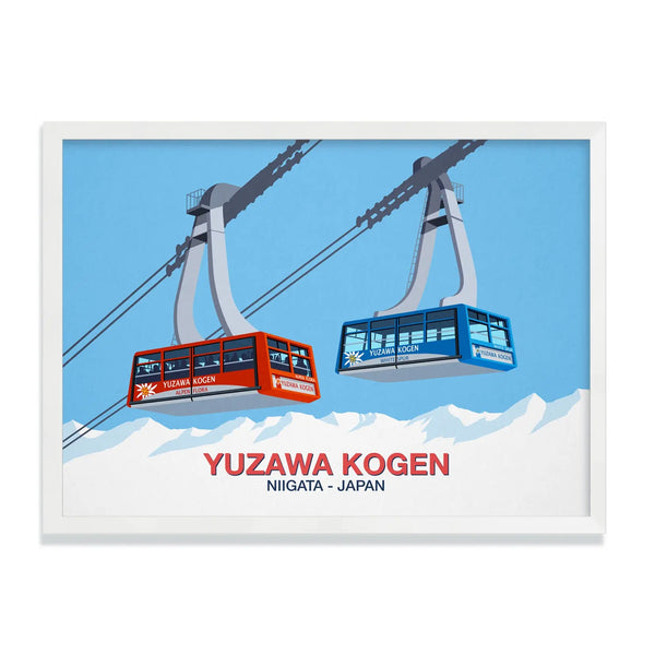 Yuzawa Kogen Ski Poster - Ski Poster & Art Prints - Shop Online | Steve Ash Illustration