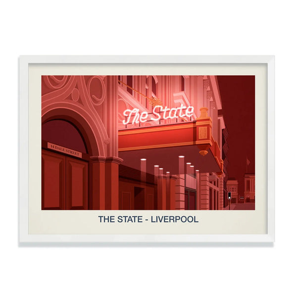 THE STATE NIGHTCLUB POSTER Steve Ash illustration