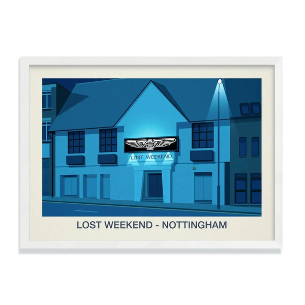 LOST WEEKEND NIGHTCLUB POSTER - Ski Poster & Art Prints - Shop Online | Steve Ash Illustration