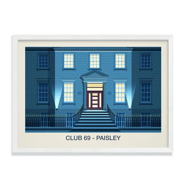 Club 69 Paisley Nightclub Poster | Iconic Scottish Techno & Rave Art Print