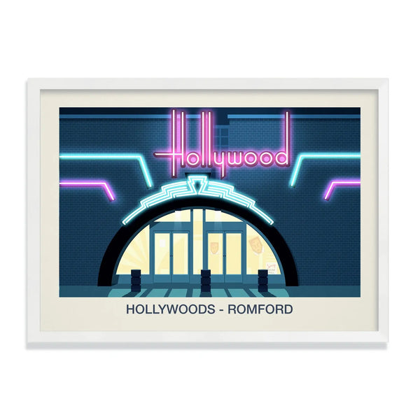 Hollywoods Nightclub Poster Steve Ash illustration