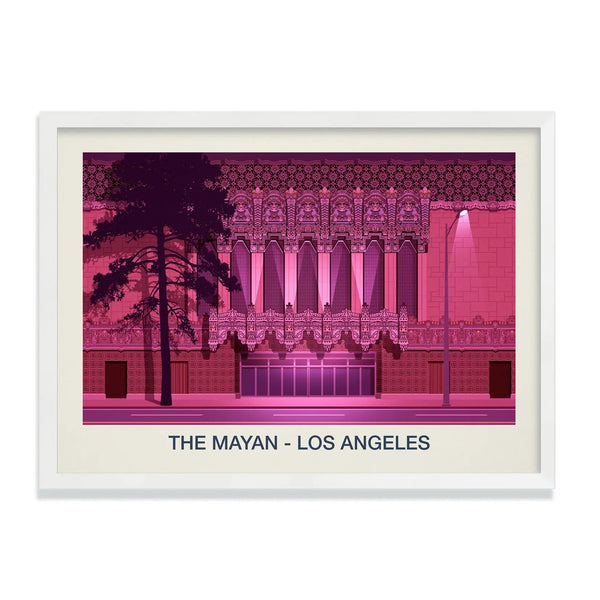 THE MAYAN VENUE POSTER - Ski Poster & Art Prints - Shop Online | Steve Ash Illustration