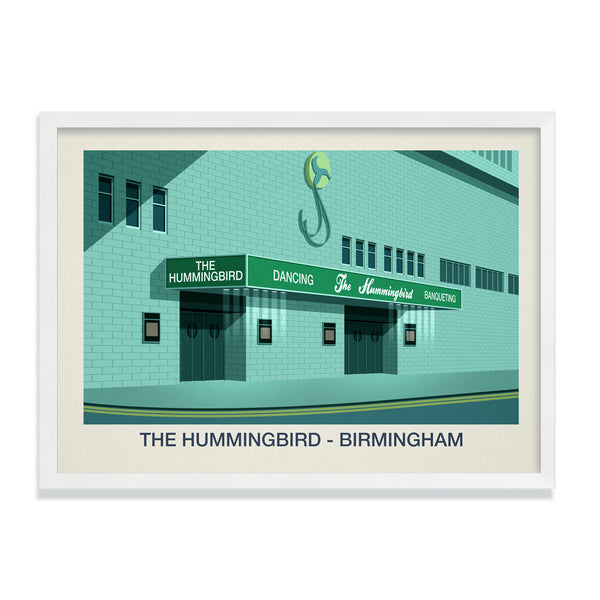 THE HUMMINGBIRD VENUE POSTER - Ski Poster & Art Prints - Shop Online | Steve Ash Illustration