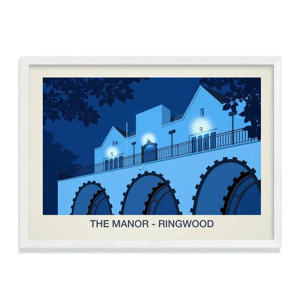 THE MANOR NIGHTCLUB POSTER - Ski Poster & Art Prints - Shop Online | Steve Ash Illustration