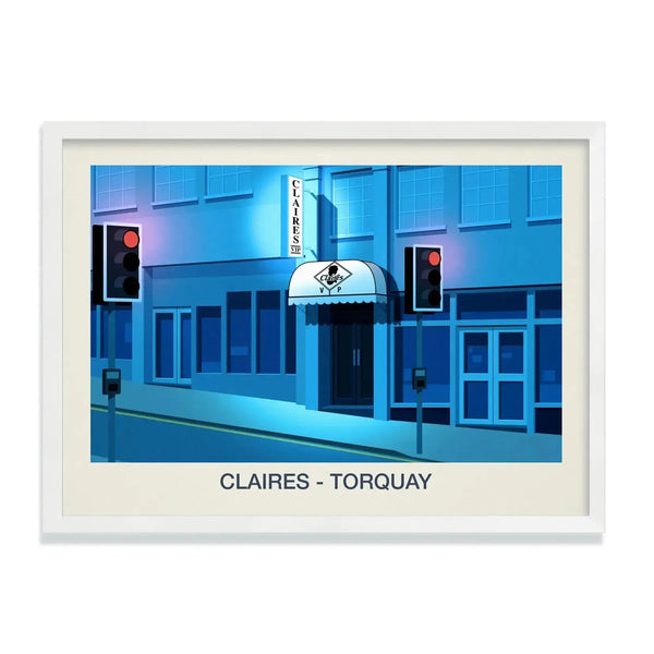 CLAIRES NIGHTCLUB POSTER Steve Ash illustration
