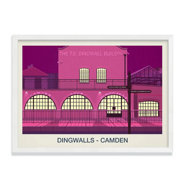 DINGWALLS VENUE POSTER - Ski Poster & Art Prints - Shop Online | Steve Ash Illustration