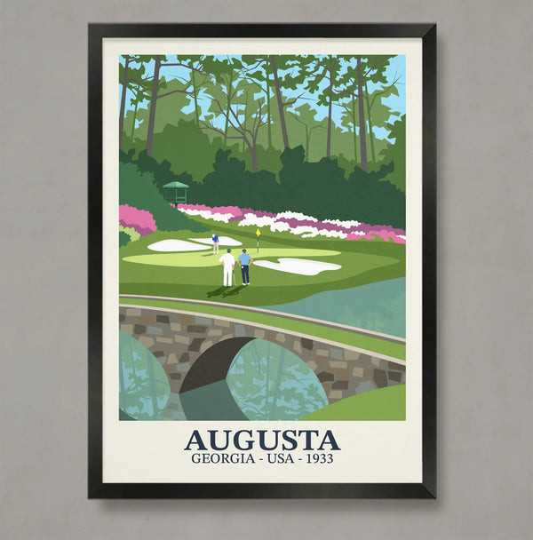 Augusta Golf Poster Steve Ash illustration