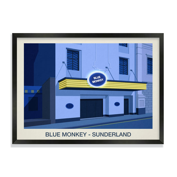THE BLUE MONKEY NIGHTCLUB POSTER