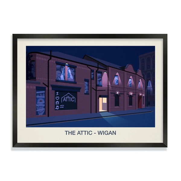 THE ATTIC NIGHTCLUB POSTER Steve Ash illustration