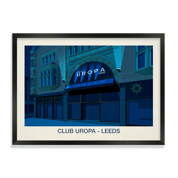 Club Uropa Nightclub Poster Steve Ash illustration