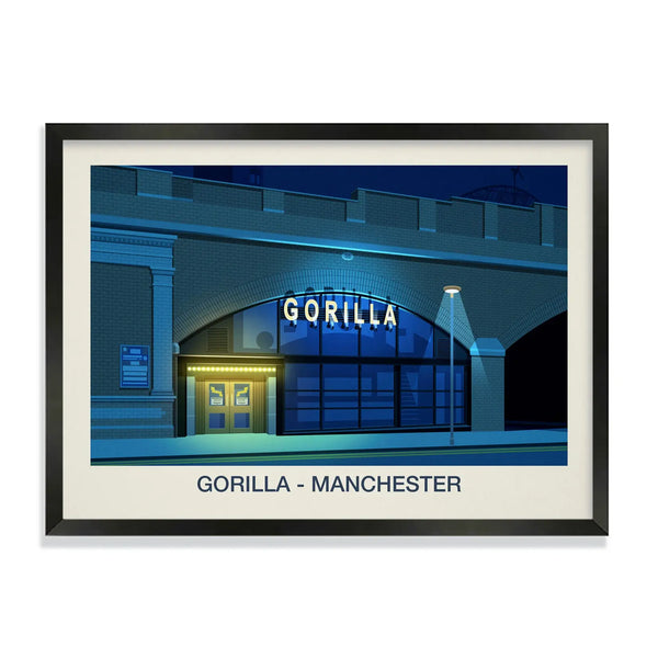 Gorilla Music Venue Poster Steve Ash illustration