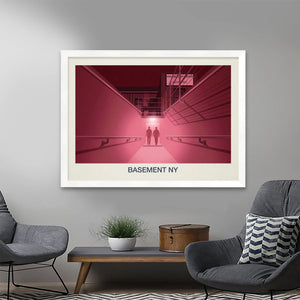 BASEMENT NY NIGHTCLUB POSTER - Ski Poster & Art Prints - Shop Online | Steve Ash Illustration
