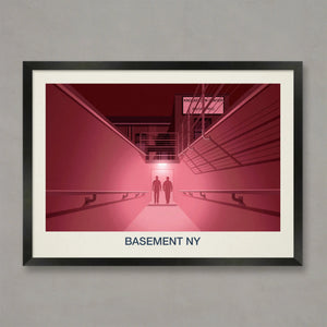 BASEMENT NY NIGHTCLUB POSTER - Ski Poster & Art Prints - Shop Online | Steve Ash Illustration