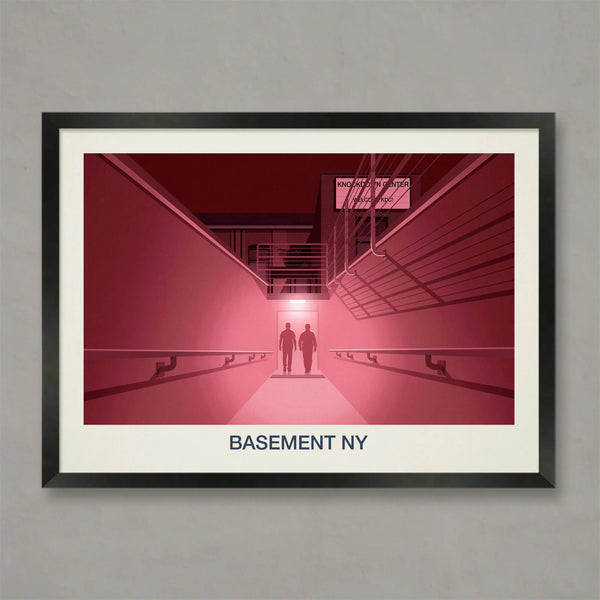 BASEMENT NY NIGHTCLUB POSTER - Ski Poster & Art Prints - Shop Online | Steve Ash Illustration