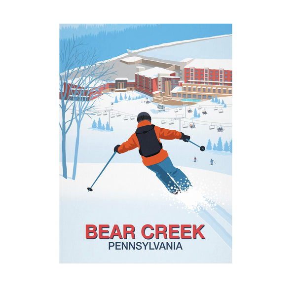 Bear Creek ski resort poster
