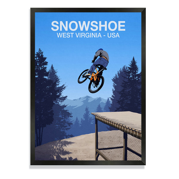Snowshoe Mountain Bike Poster