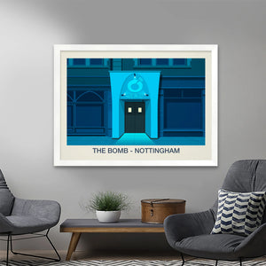 The Bomb Nightclub Poster Steve Ash illustration