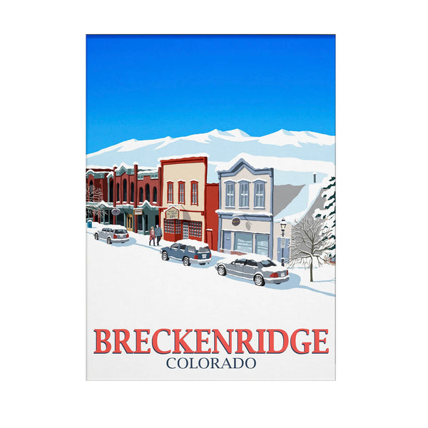 Breckenridge ski town poster