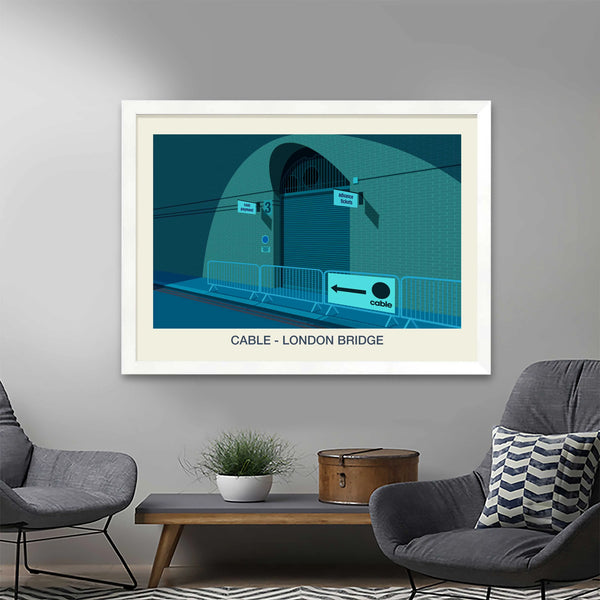 CABLE NIGHTCLUB POSTER Steve Ash illustration