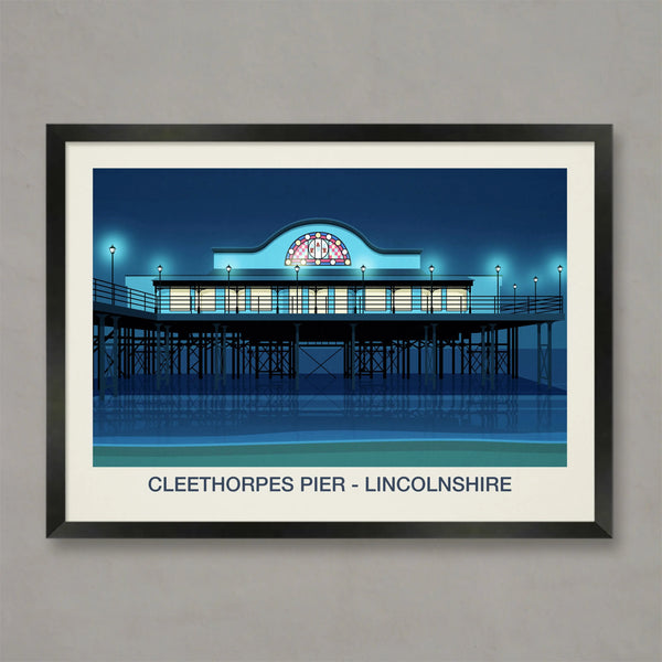 Cleethorpes Pier Venue Poster Steve Ash illustration