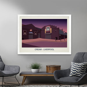 CREAM NIGHTCLUB POSTER Steve Ash illustration