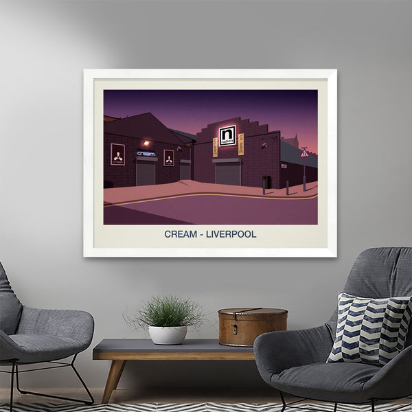 CREAM NIGHTCLUB POSTER Steve Ash illustration