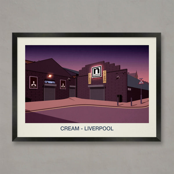 CREAM NIGHTCLUB POSTER Steve Ash illustration